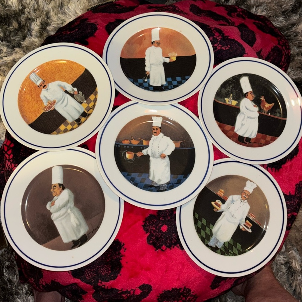 Williams Sonoma Chef Series 7 7/8 salad/dessert Plate. Set of 6.